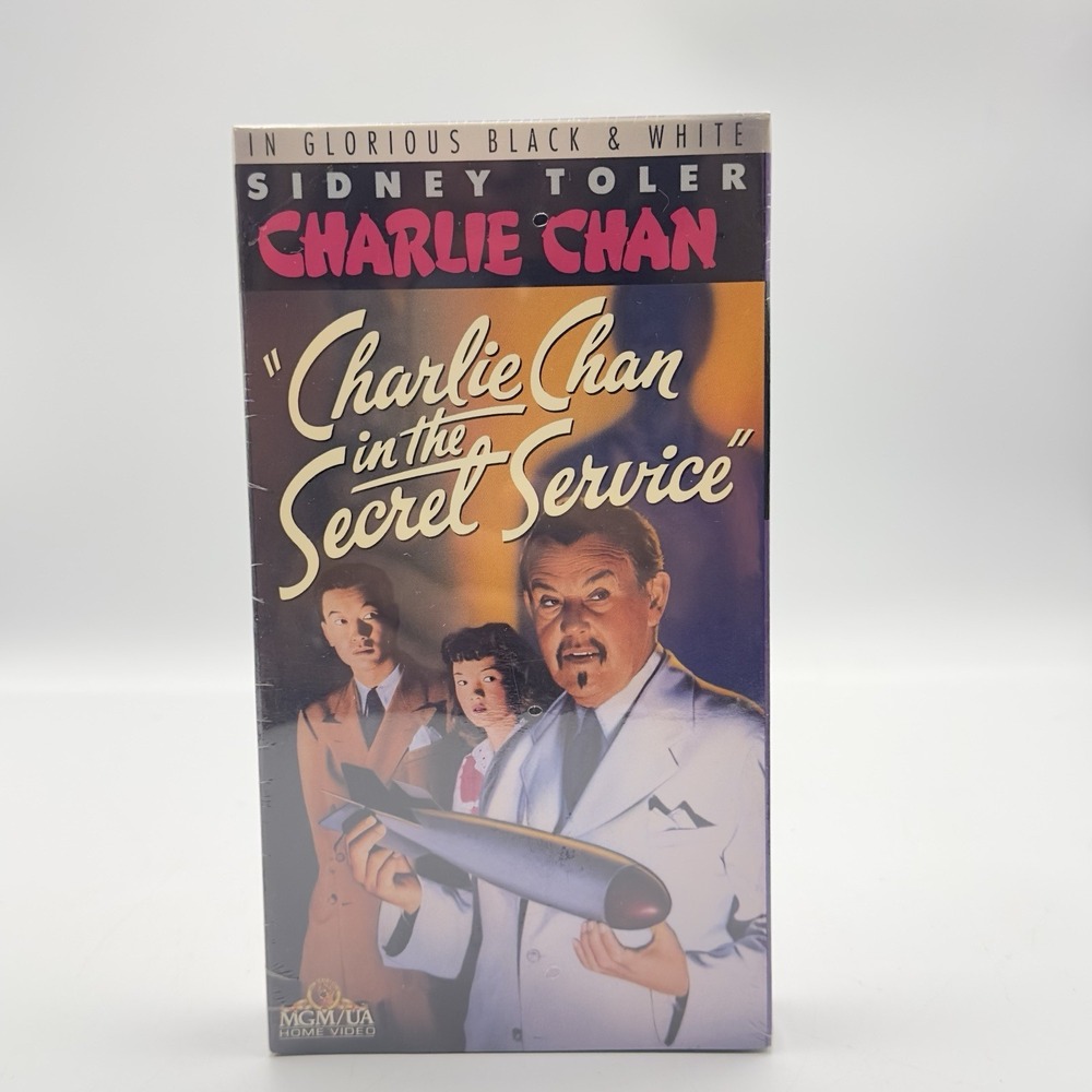 Charlie Chan In The Secret Service VHS 1993 Sidney Toler as Charlie Chan SEALED